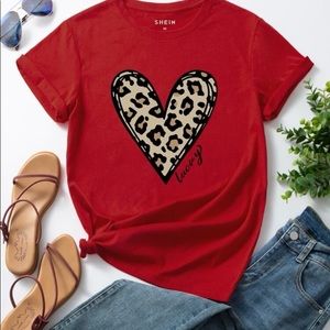 Heart And Letter Graphic Tee